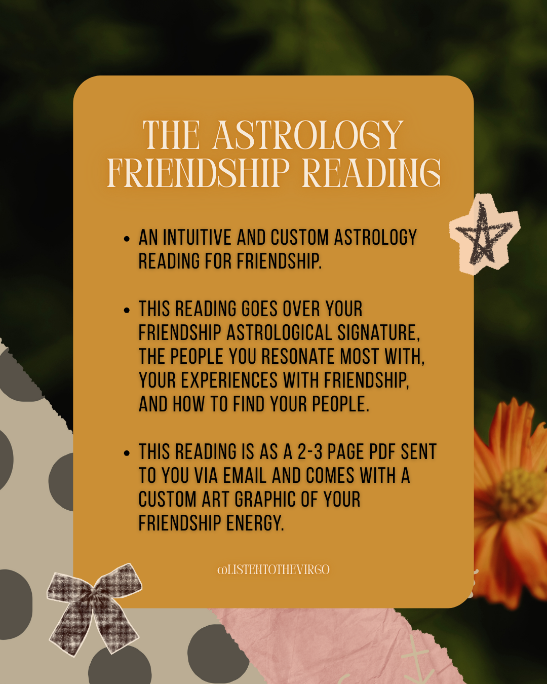 The Astrology Friendship Reading