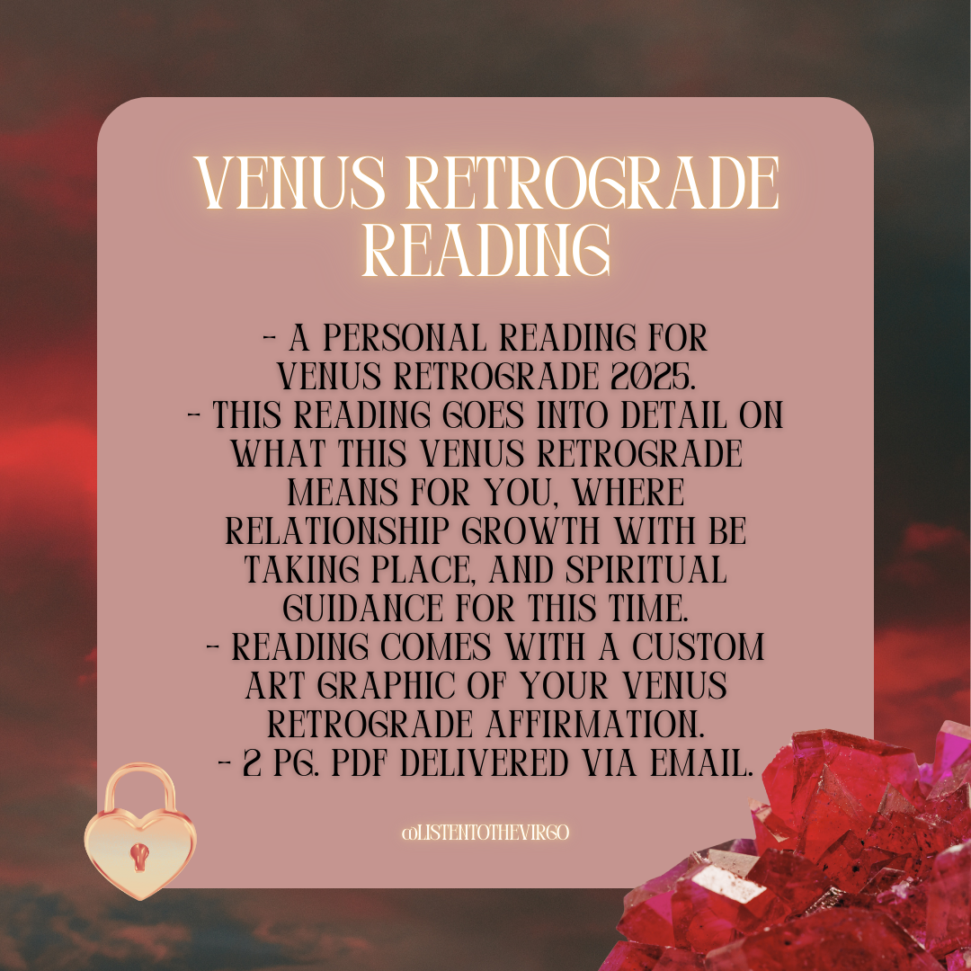 Venus Retrograde Reading