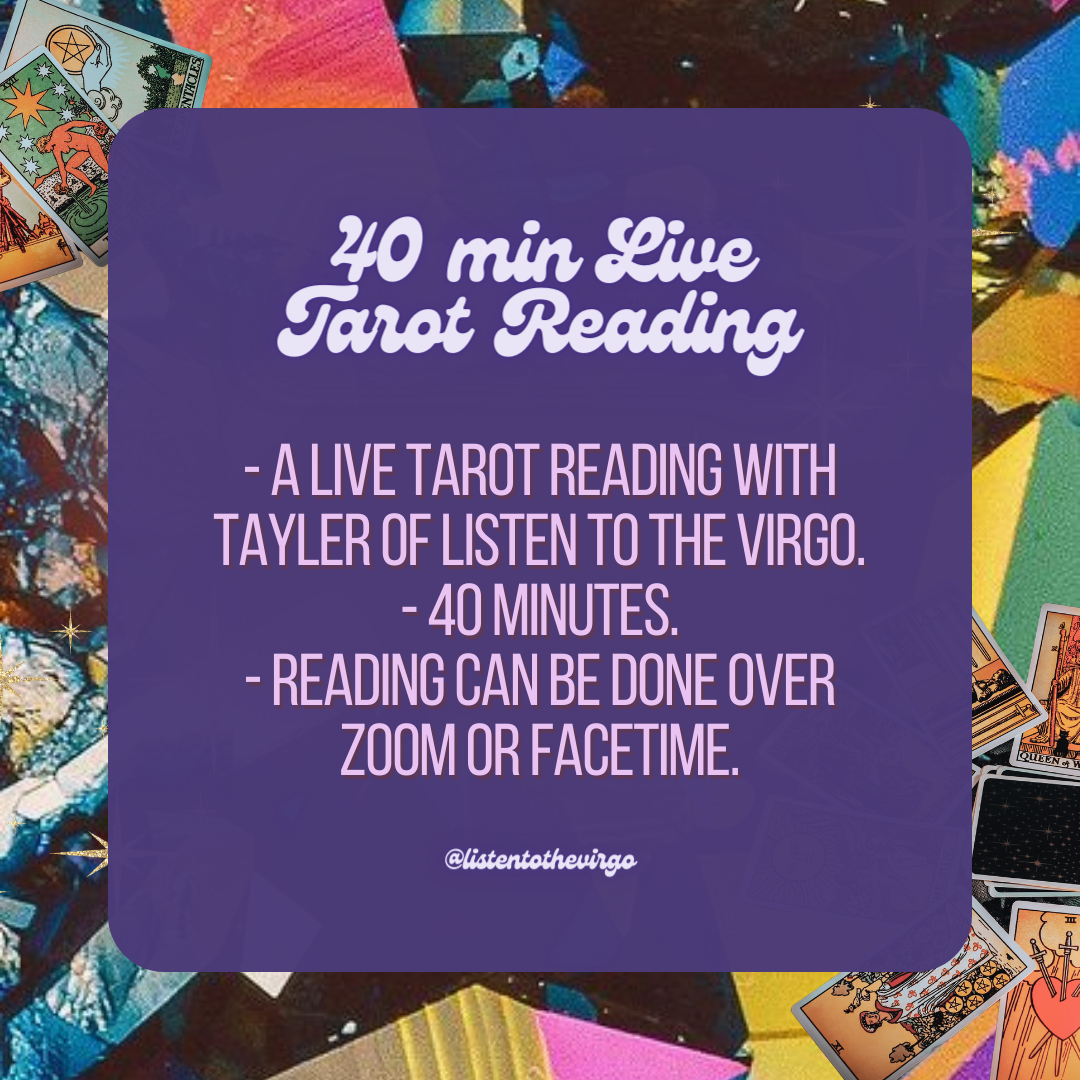 40 min Live Tarot Reading