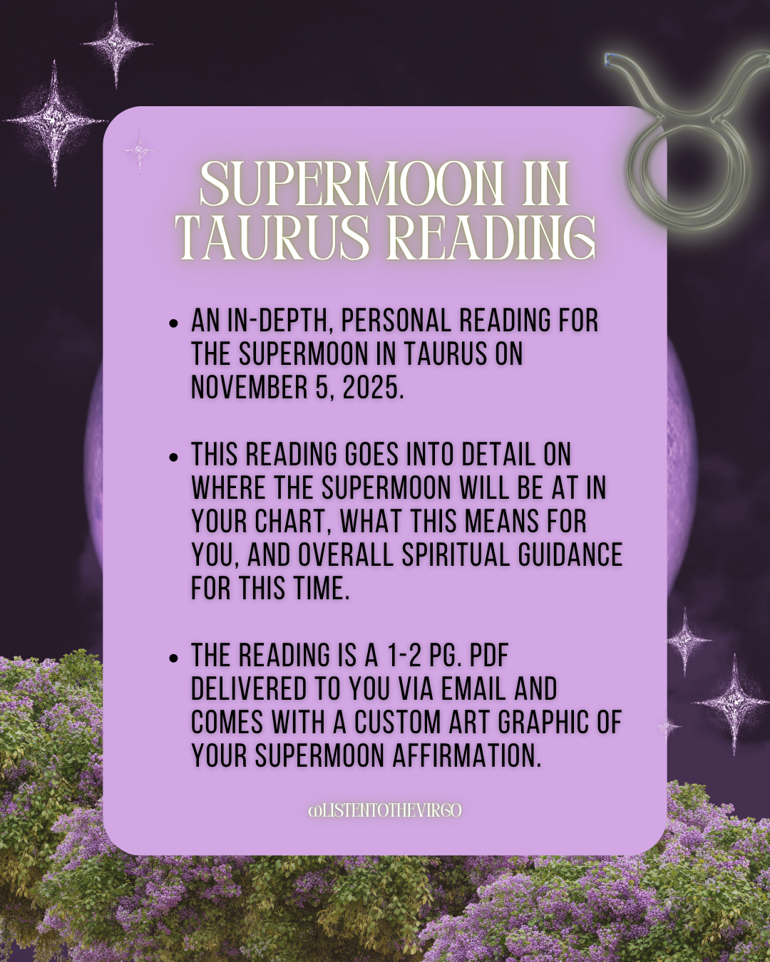 Supermoon in Taurus Reading