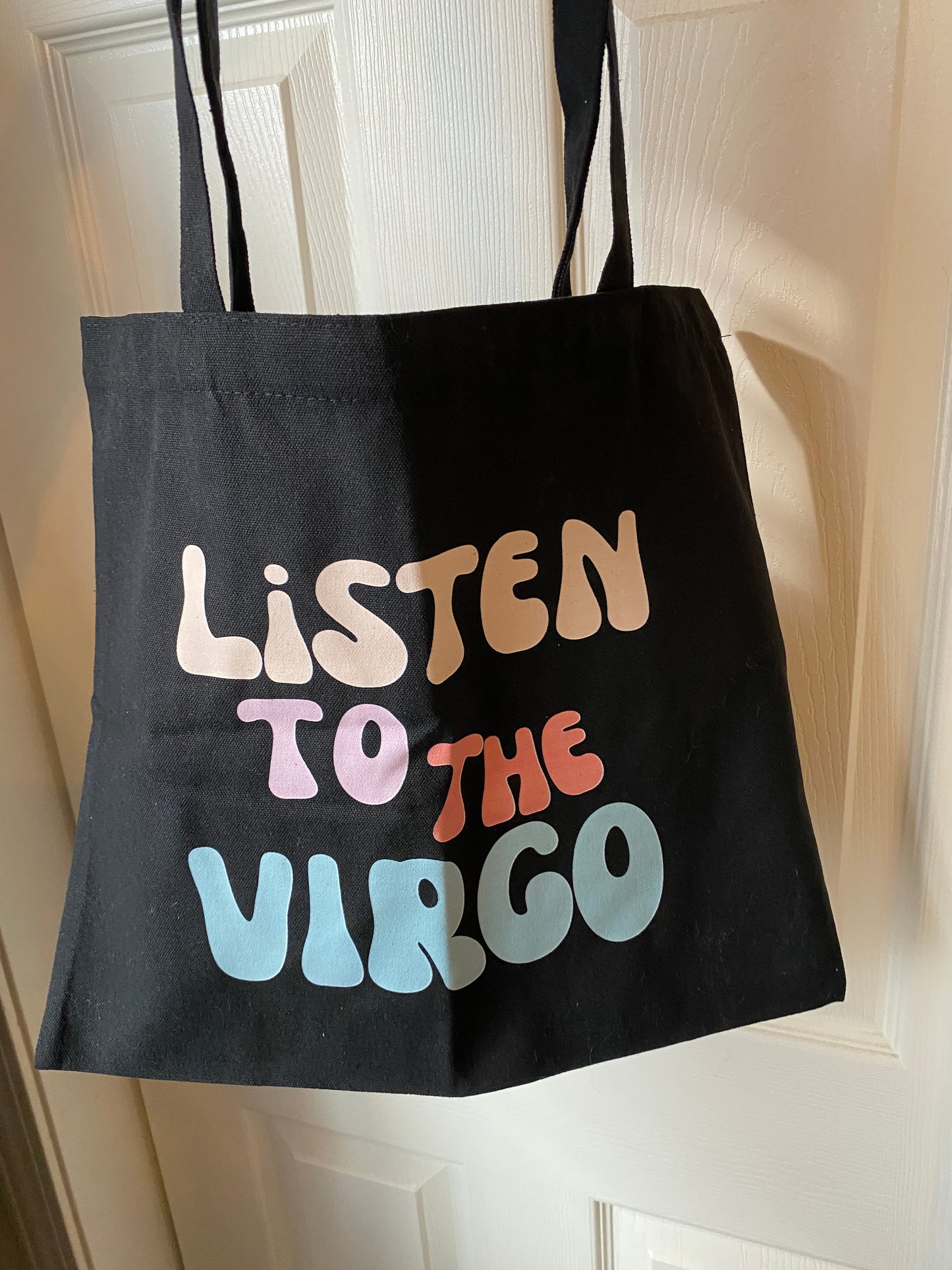 Listen to the Virgo Tote Bag