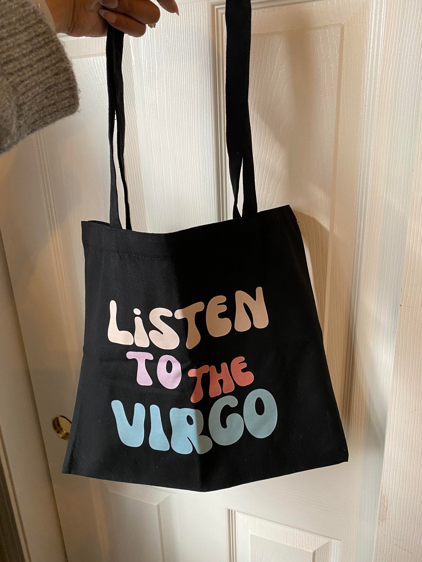 Listen to the Virgo Tote Bag